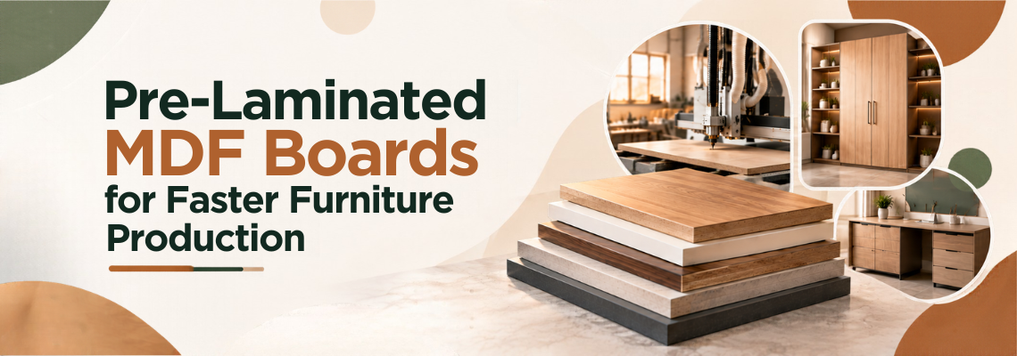 Pre-Laminated MDF Boards for Faster Furniture Production